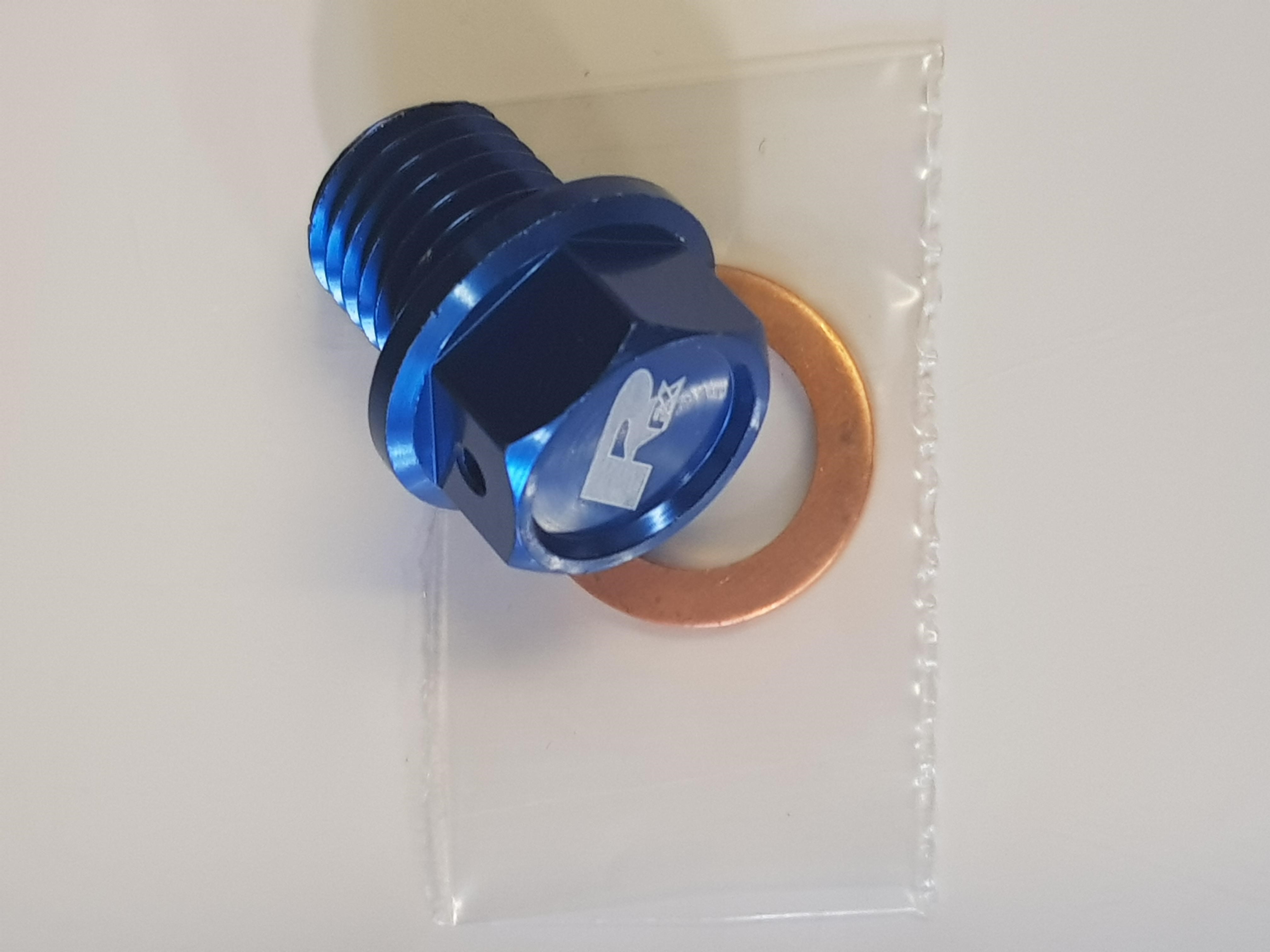 101520 - R58030021100 RFX Magnetic Drain Bolt (Blue). R22009101 2003-2008 All Models